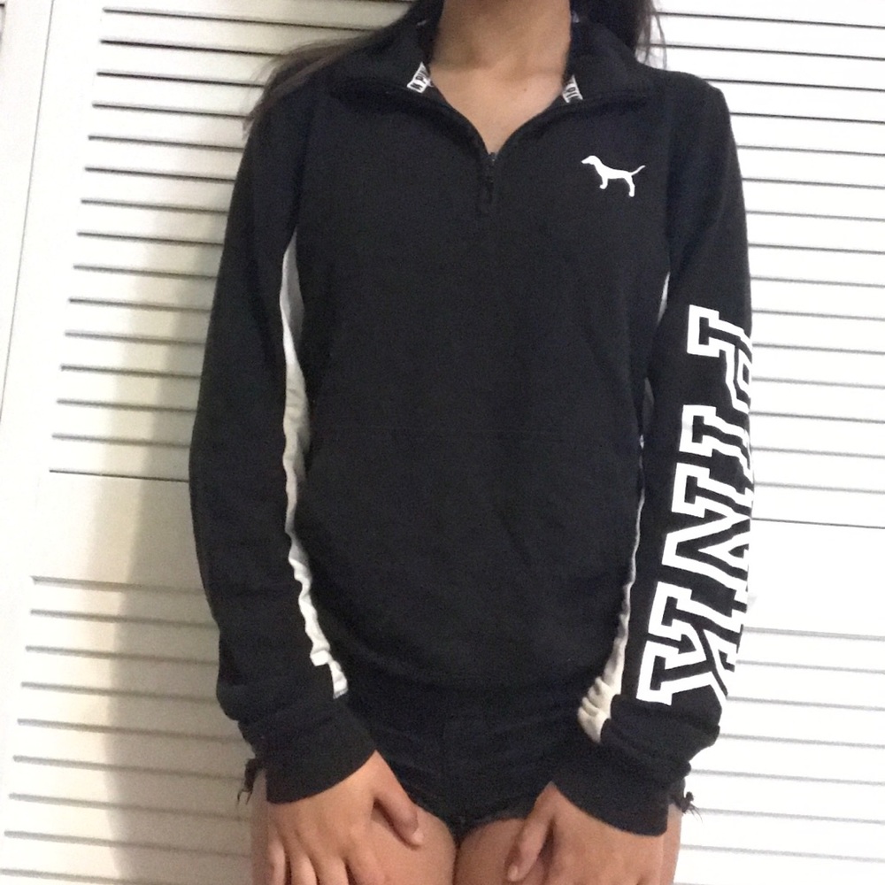 PINK quarter zip hoodie